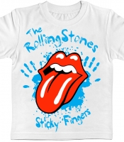 Детская футболка The Rolling Stones "Sticky Fingers" белая
