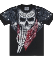 Футболка Череп з червоною банданою - Life X Death (Rock Eagle, Total t-shirt)