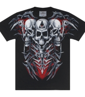 Футболка Три черепи, всевидюче око (Rock Eagle, Total t-shirt)