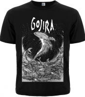 Футболка Gojira (Woodblock Whales)