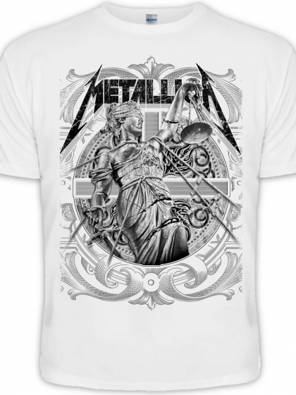 Футболка Metallica "And Justice For All" (белая футболка)