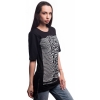 Удлиненная футболка Urbanist Joy Division-Unknown pleasures (black)  RW-17745