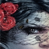 Футболка Gothic Lady with Rose (3D, світиться в темряві)  RW-22614