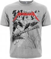 Футболка Metallica (guitar with ravens (меланж))