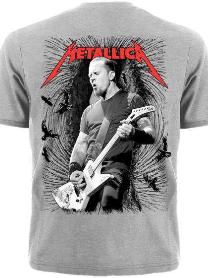 Футболка Metallica (guitar with ravens (меланж))