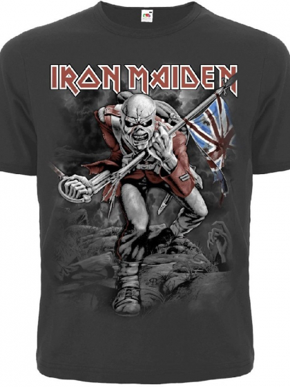 Футболка Iron Maiden "The Trooper" (колір графітовий)