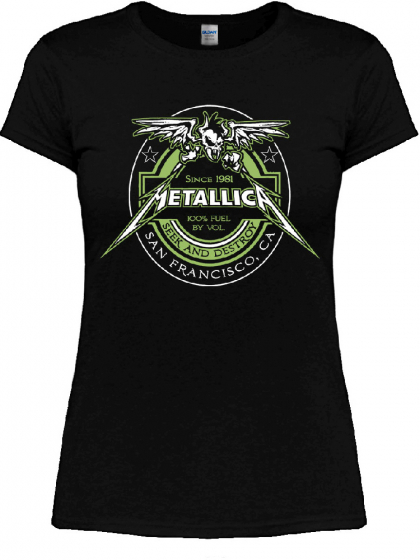 Жіноча футболка Metallica "Seek And Destroy" (Beer Label)