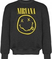 Графітовий світшот Nirvana (smile)
