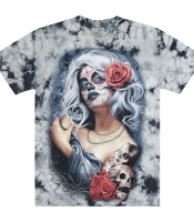 Футболка Muerte With Roses and Skull