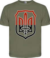 Оливкова футболка Герб УПА (Слава нації, смерть ворогам)