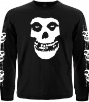 Футболка з довгим рукавом Misfits (skull logo) (з друком на рукавах)