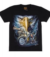 Футболка Орел "Live To Ride, Ride To Live" (светится в темноте)