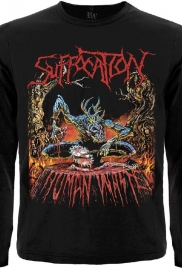 Футболка з довгим рукавом Suffocation "Human Waste"