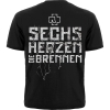 Футболка Rammstein "Sechs Herzen Die Brennen"  RW-7306