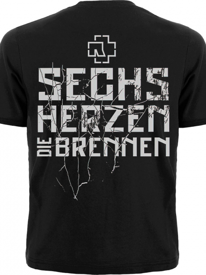 Футболка Rammstein "Sechs Herzen Die Brennen"