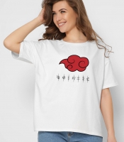 Футболка женская -216-3 Akatsuki, (Белый)