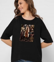 Футболка женская 216-8 Girls fashion, (Черный)