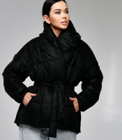Зимова куртка LS-8881-81, (Чорний в краплю)
