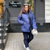 Куртка женская демисезонная из плащевки с синтепоном, удлинённая с несъёмным капюшоном и регулируемыми рукавами для максимального комфорта  k-112034