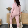 Костюм женский осенне-зимний из двусторонней ангоры с тёплым гольфом и облегающими брюками  k-114498