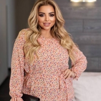 Блуза женская весенняя шифон на подкладке