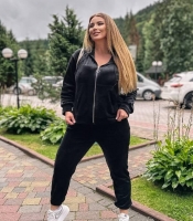 Спортивный костюм женский велюровый весенний Кофта на молнии с капюшоном и карманами + Штаны с карманами