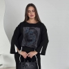 Костюм женский из турецкого тиара с декором из страз весенний  k-116745