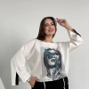 Костюм женский из турецкого тиара с декором из страз весенний  k-116746