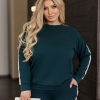 Спортивный костюм женский из двухнитки с лампасами весенний  k-116785