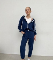 Костюм женский спортивный из турецкой двунитки пенье с лампасами весенне-летний