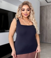 Майка женская весенне-летняя из турецкой эластичной ткани с широкими бретелями