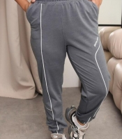 Спортивные женские штаны двухнитка с лампасами для весенне-летнего сезона 