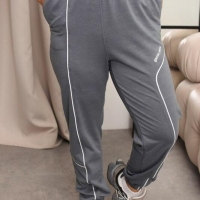 Спортивные женские штаны двухнитка с лампасами для весенне-летнего сезона 