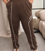 Спортивные женские штаны двухнитка с лампасами для весенне-летнего сезона 