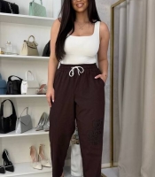 Джинсы baggy женские из коттон-денима свободного кроя с высокой посадкой летние