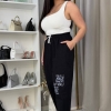 Джинсы baggy женские из коттон-денима свободного кроя с высокой посадкой летние  k-120664