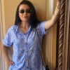 Костюм женский из супер софта: сорочка на пуговицах и брюки-палаццо с принтом летний  k-121071