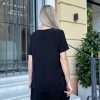 Костюм-двойка женский из креп-жатки свободного кроя летний  k-121413