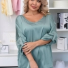 Костюм-двойка женский из шёлка Армани блуза и брюки-палаццо летний  k-122183
