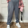 Женские джоггеры вельветовые свободного кроя на резинке Plus Size летние  k-122496
