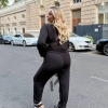 Спортивный костюм женский двунитка с принтом сердца Лео осенний  k-122708