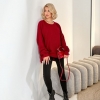 Свитер женский oversize трикотажный мягкий осенний  k-122825