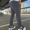Костюм-двойка мужской спортивный из джерси винтер с капюшоном и брюками на резинке серый осенний  k-123225