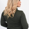Боди женское из микродайвинга с длинным рукавом и застёжкой-молнией осеннее  k-123472