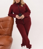 Спортивный костюм женский из флиса полар с кофточкой на молнии и брюками на резинке осенний (черный, белый, синий, бордовый)