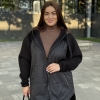 Кофта женская утепленная флисовая в красную клетку с капюшоном на молнии осенне-зимняя  k-124339