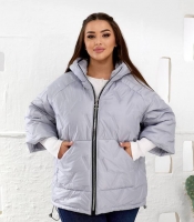 Жилет женский утепленный из плащевки Лаке с капюшоном и синтепоном 150 осенне-зимний