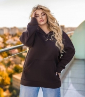 Лонгслив женский базовый из трикотажа премиум качества с квадратным вырезом осенне-зимний