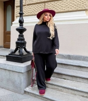 Костюм женский осенне-зимний ангоровый люкс качества двойка со свитером и прямыми брюками