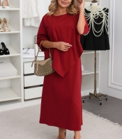 Костюм-двойка женский трикотажный турецкий из кулира платье с кофтой осенний